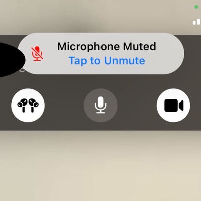 facetime talk while muted reminder