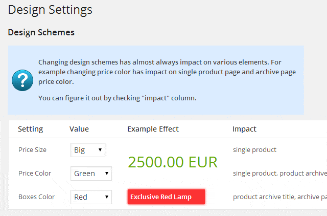 Color & Size management