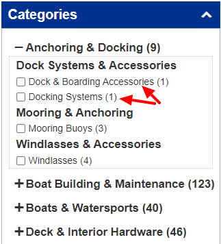 Only Bottom Categories Clickable Example