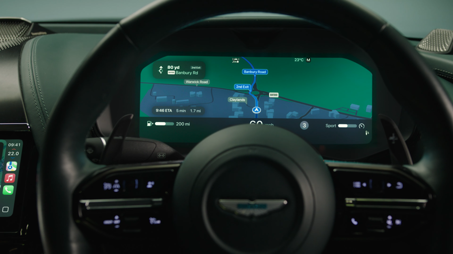 aston martin car play ultra iphone