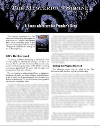 HackMaster - The Mysterious Shrine (PDF)