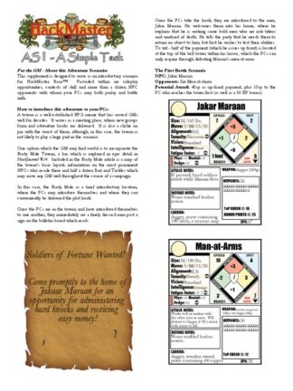 HackMaster - A Simple Task (PDF)