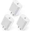 iPhone 17/16 Charger Block,【3Pack】20W USB C Wall Charger Block Fast Charging Blocks Plug Bricks PD Type C Adapter for Apple iPhone Air/17 Pro Max/16 ProMax/16Plus/15/14/13/12/AirPods/iPad Pro/Air/Mini