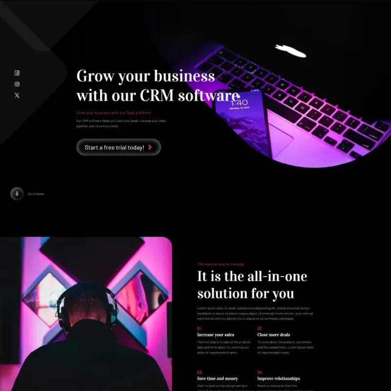 Home Page 10 SAAS Starter Site