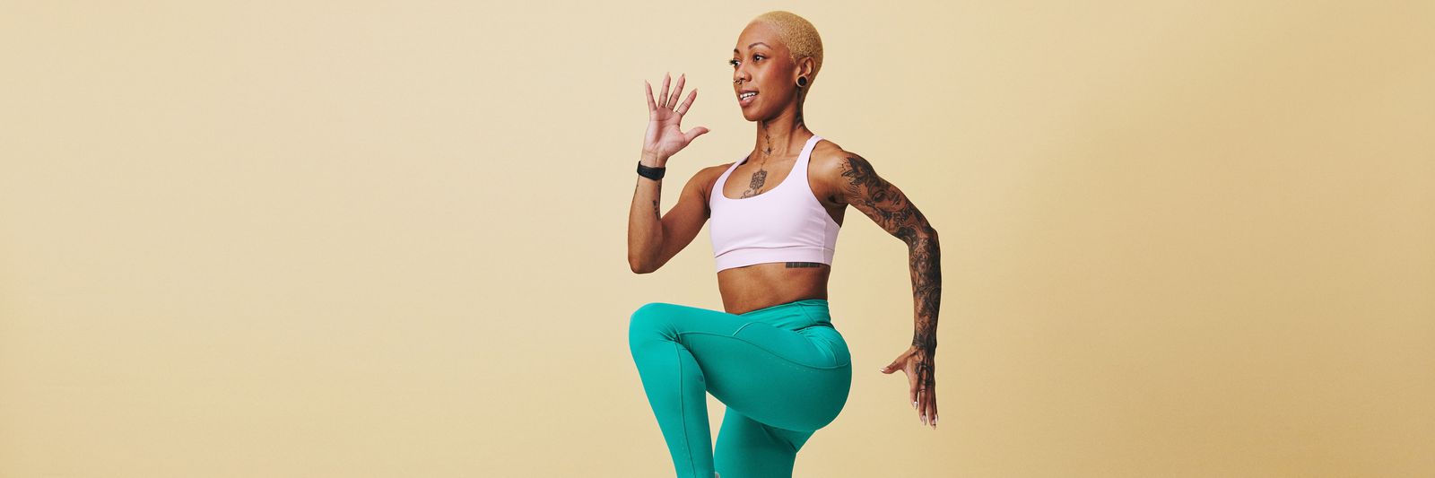 Jo performing a cardio workout