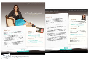 Andrea Frazer Paventi website design