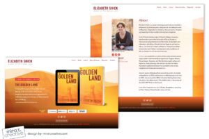 Elizabeth Shick, debut author website design