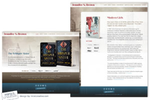 Jennifer Brown, author website design