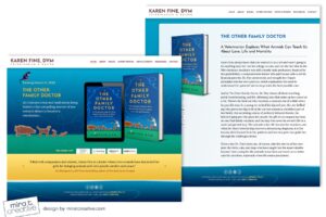 Karen fine, veterinarian and author website design