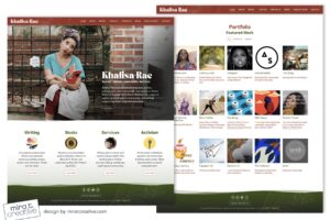 Khalisa Rae, author website design