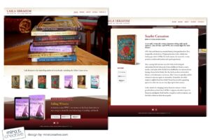 Laila Ibrahim, author website design