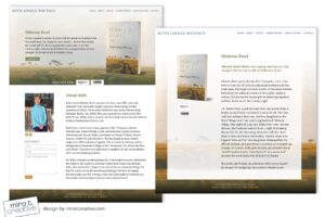 Ruth Linnea Whitney, author website design