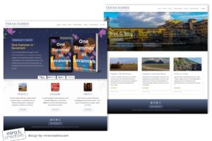 Terah Harris, travel writer website design