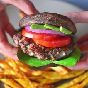 Big-O Bacon Burgers by Michelle Tam https://nomnompaleo.com