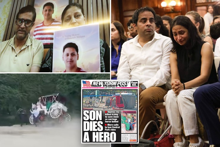 Family of teen killed in tragic Central Park horse carriage mishap to sue NYC for $105M