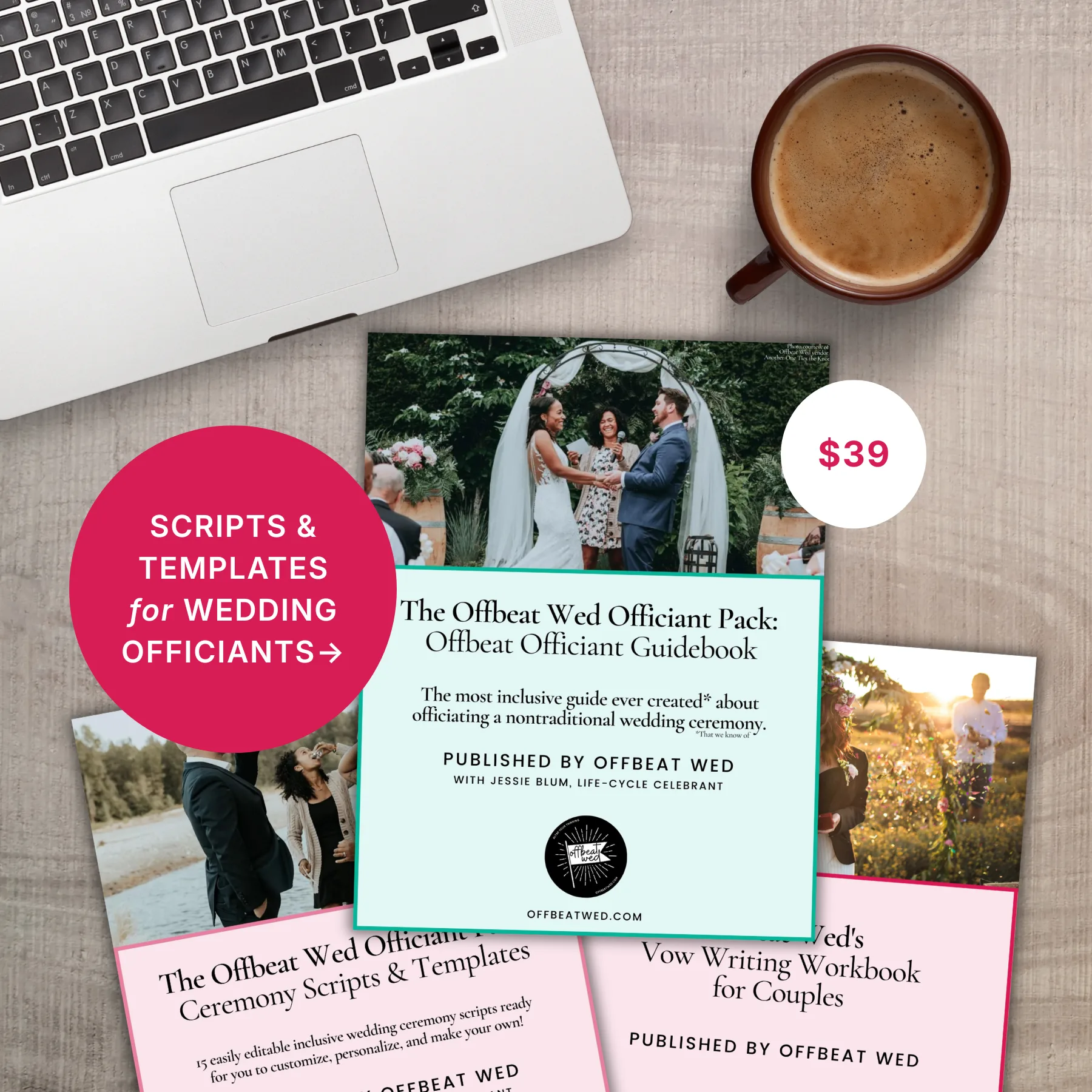 Officiant Pack Lay Flat - Become an Offbeat Wed Vendor Member Officiant Pack Lay Flat