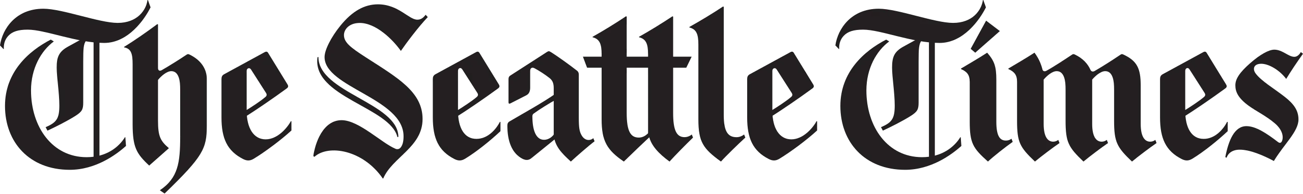 The Seattle Times logo.svg - Offbeat Wed (formerly Offbeat Bride) Seattle Times