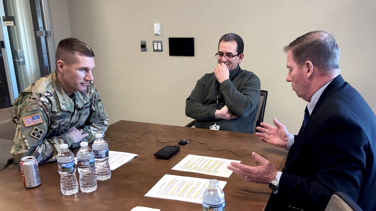 Interview in the army