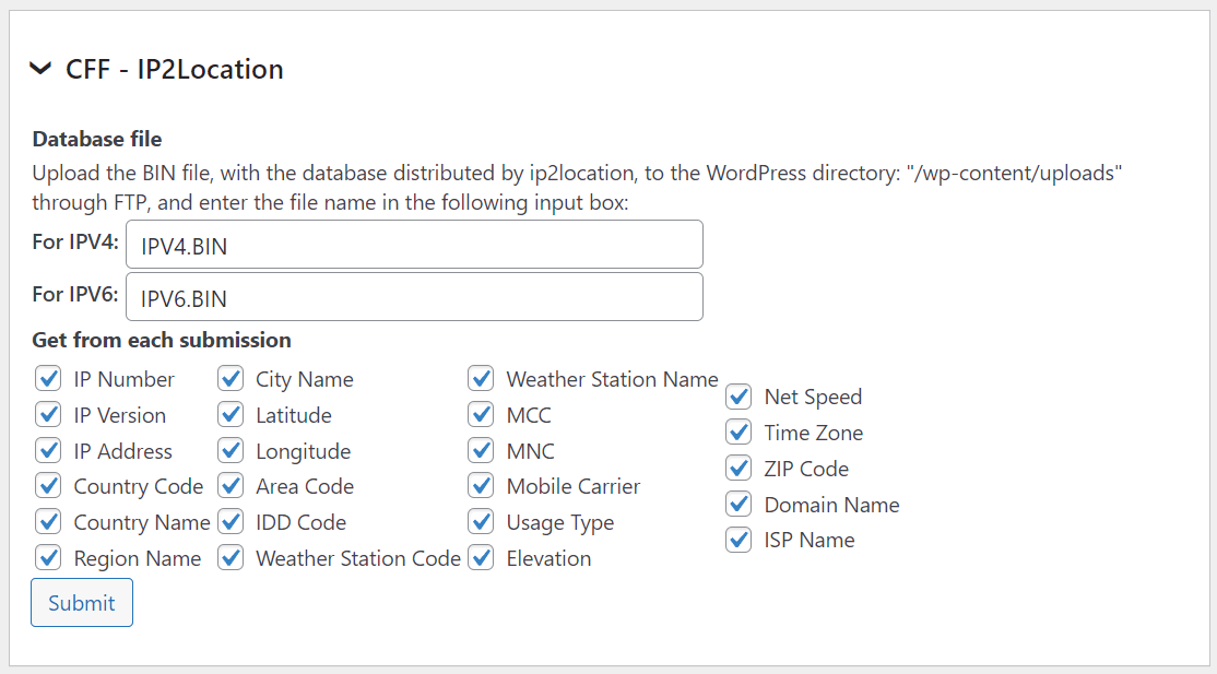 ip2location Add-on