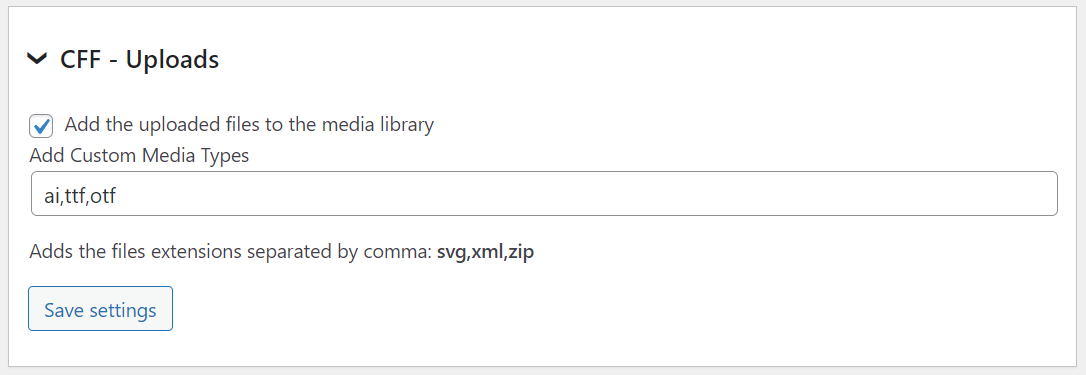 Upload Files Add-on