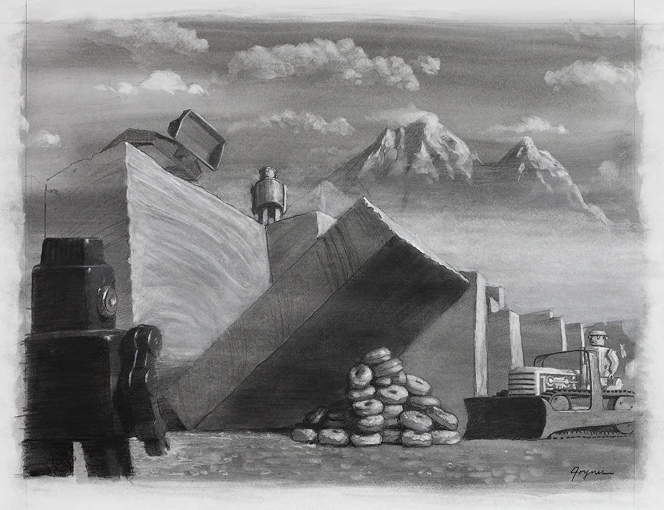 Marble Quarry Sketch Concept by Eric Joyner