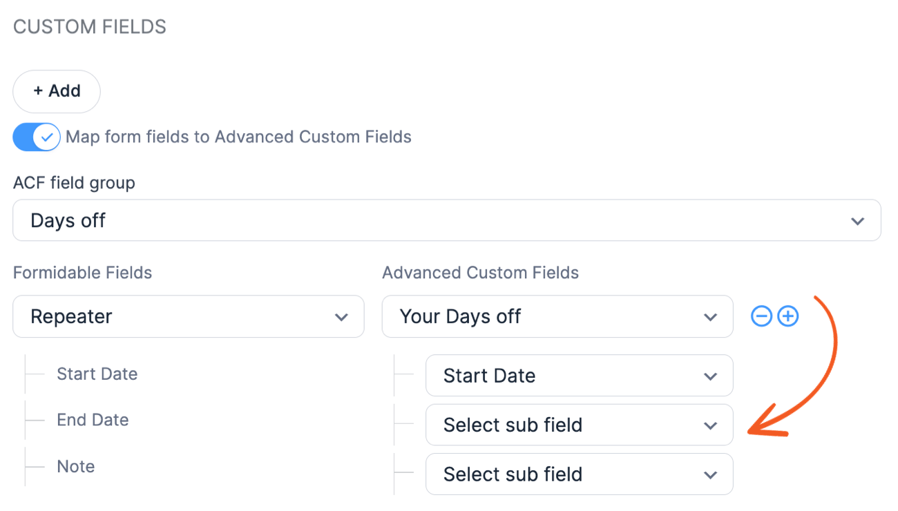 ACF repeaters are much easier to work with when you use Formidable Forms.