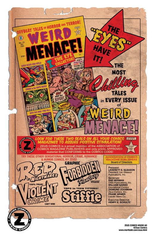 ZEUS COMICS HOUSE AD ZEUS COMICS HOUSE AD
