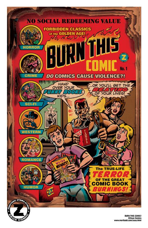 BURN THIS COMIC! by MORT TODD BURN THIS COMIC! by MORT TODD