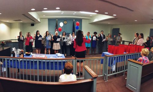 CASA swearing in ceremony; spring 2017 CASA Swearing In