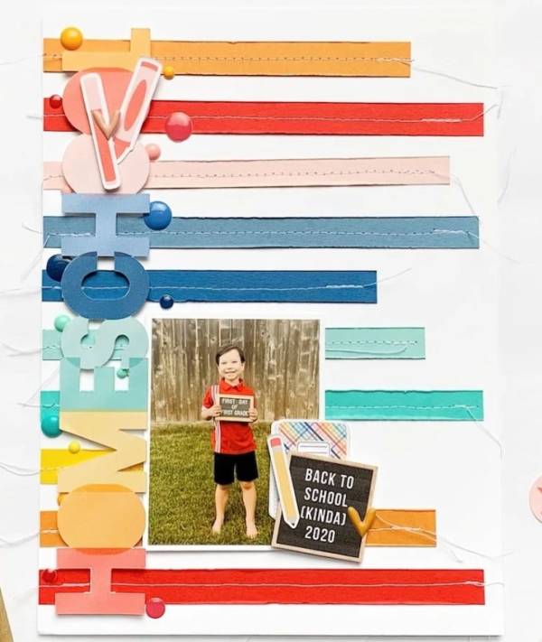 12 Back to School Scrapbook Layout Ideas