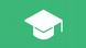 The graphic for DW Akademie's Media and Journalism Education field of action shows a graduate hat on a green background The graphic for DW Akademie's Media and Journalism Education field of action shows a graduate hat on a green background