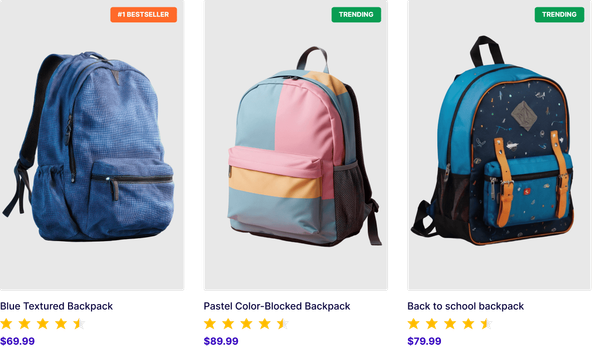 Campaign-driven product rankings for promoting seasonal collections and high-priority products.