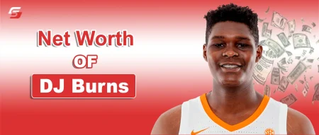DJ Burns Net Worth 2026 | Salary, Earnings, and Career Insights Portrait of DJ Burns wearing NC State basketball shirt.