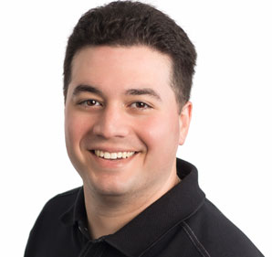 man happy web hosting customer
