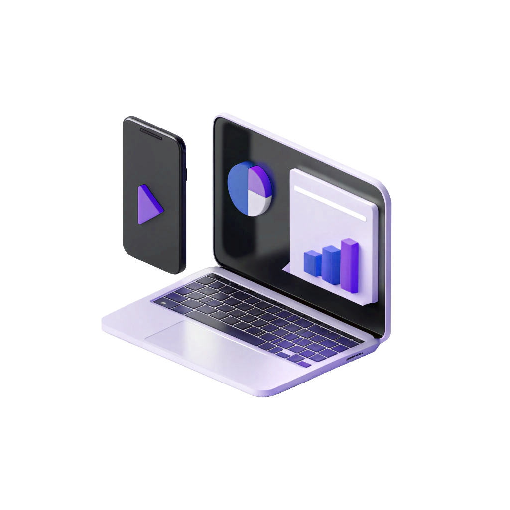 3d composition on the topic of Paid Media.