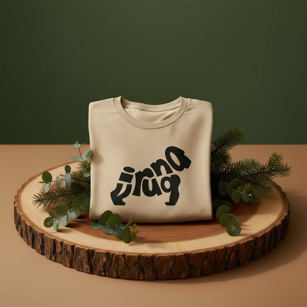 virunga t-shirt with green background