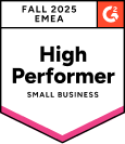 G2 2025 High Performer EMEA Badge G2 2025 High Performer EMEA badge