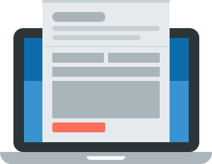 Illustration of a Form on a Laptop Screen - WPForms Illustration of a form on a laptop screen
