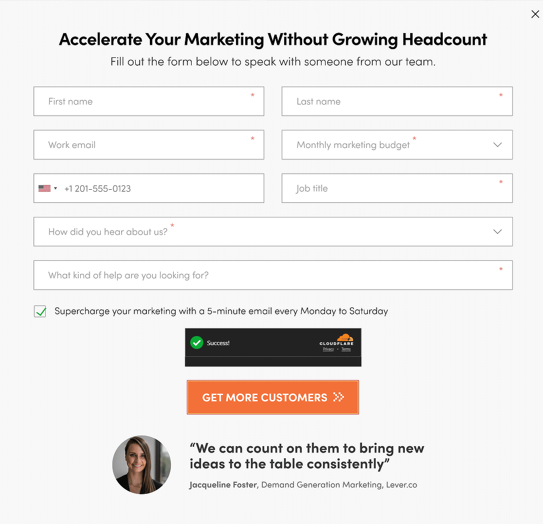 testimonial on form - WPForms testimonial on form