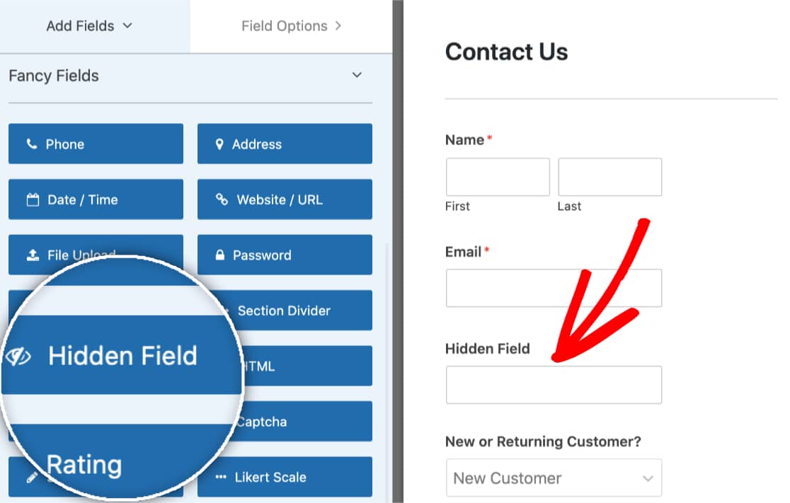 Add a Hidden Field - WPForms Add a Hidden Field