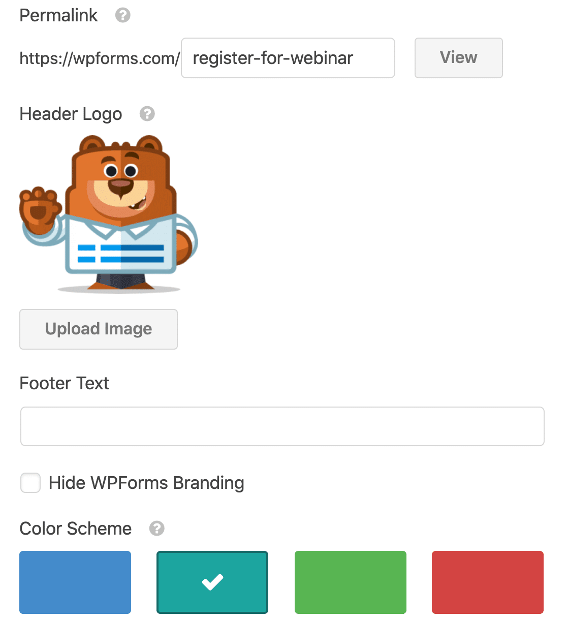 WPForms landing page in WordPress - WPForms Customize WPForms webinar landing page in WordPress