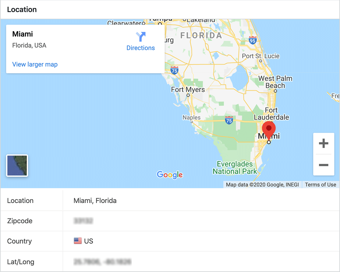 Entry geolocation on landing page form - WPForms Entry geolocation on landing page form