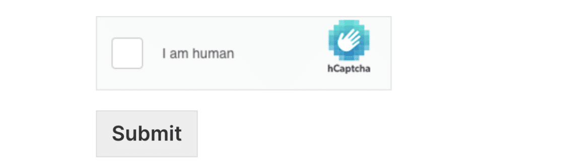 Casella di controllo hCaptcha
