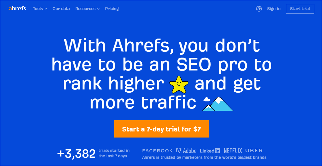 ahrefs - WPForms ahrefs