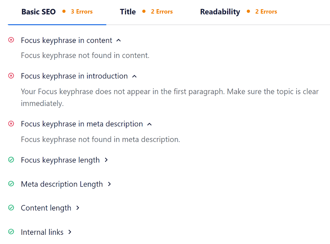 Basic SEO Suggestions - AIOSEO - WPForms Basic SEO suggestions - AIOSEO