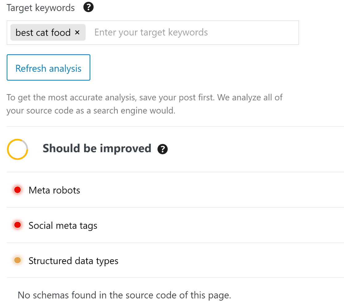 SEOPress Content Analysis - WPForms SEOPress content analysis