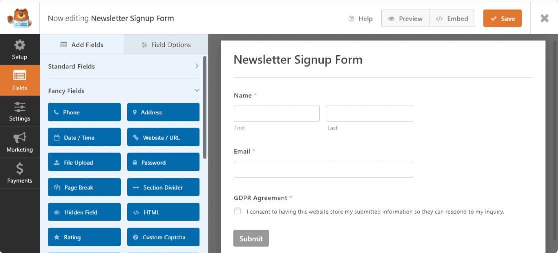 WPForms Form Builder Interface - WPForms WPForms-Form-Builder-Interface