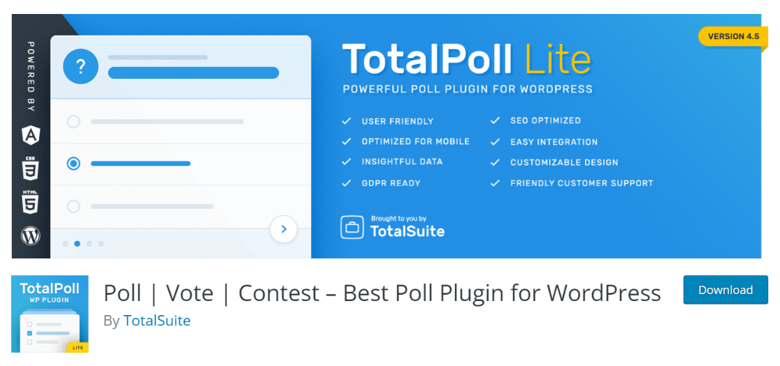 Totalpoll - WPForms Totalpoll