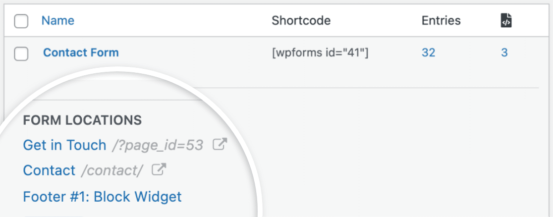 form-locations-list - WPForms WPForms Features - Form locations list