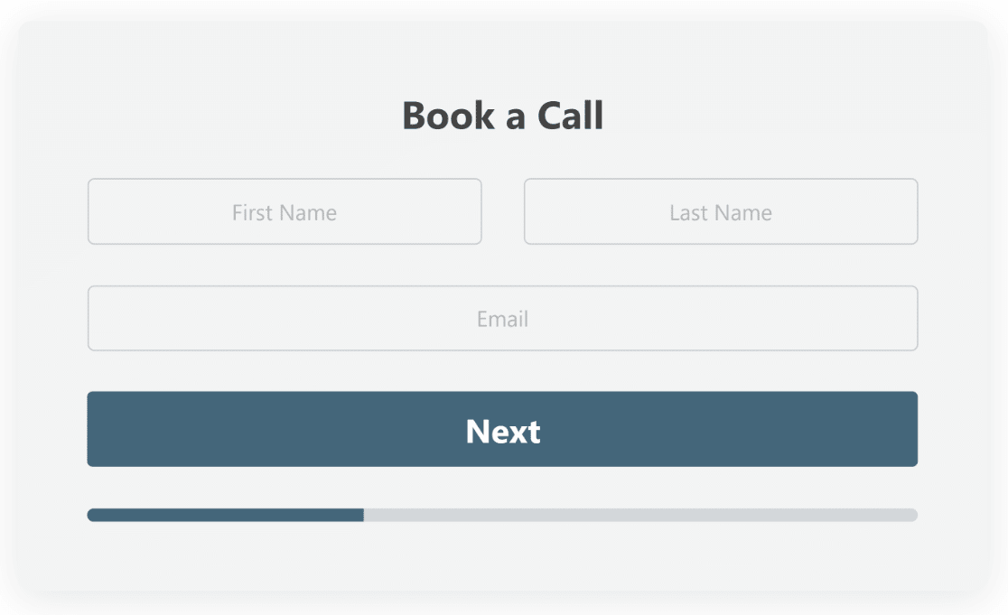 Conversational Forms With Prominent Container - WPForms Distraction-free conversational form with container